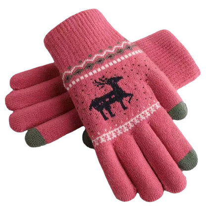 Women's & Men's Winter Thickened Touch Screen Thermal Fleece-lined Gloves