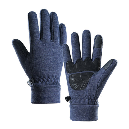 Men's Thickened Waterproof Windproof Riding Motorcycle Touch Gloves