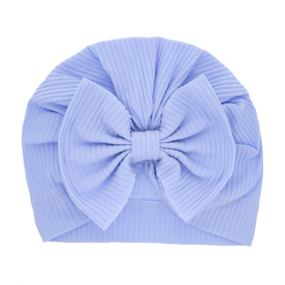 Children's Hat Cotton Sleeve Bow Indian Beanie Kids' Headwear