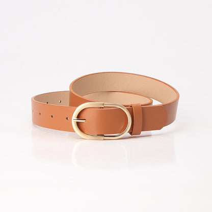 Women's Simple Style Pin Buckle Versatile Decorative Belts