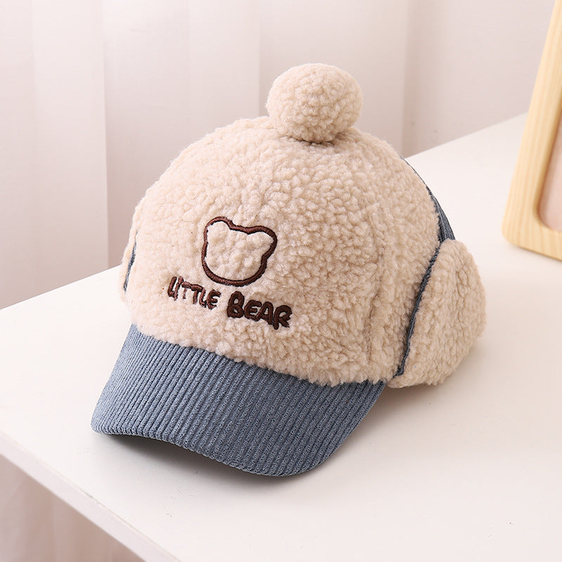 Children's Warm Thickened Peaked Korean Style Little Kids' Headwear