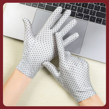 Men's Protection Work High Elastic Spandex Jewelry Etiquette Gloves