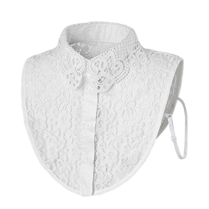 Women's Collar Accessories Embroidered Lace Shirt Peter Scarfs