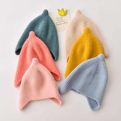 Cute Knit Male Female Knitted Ear Kids' Headwear