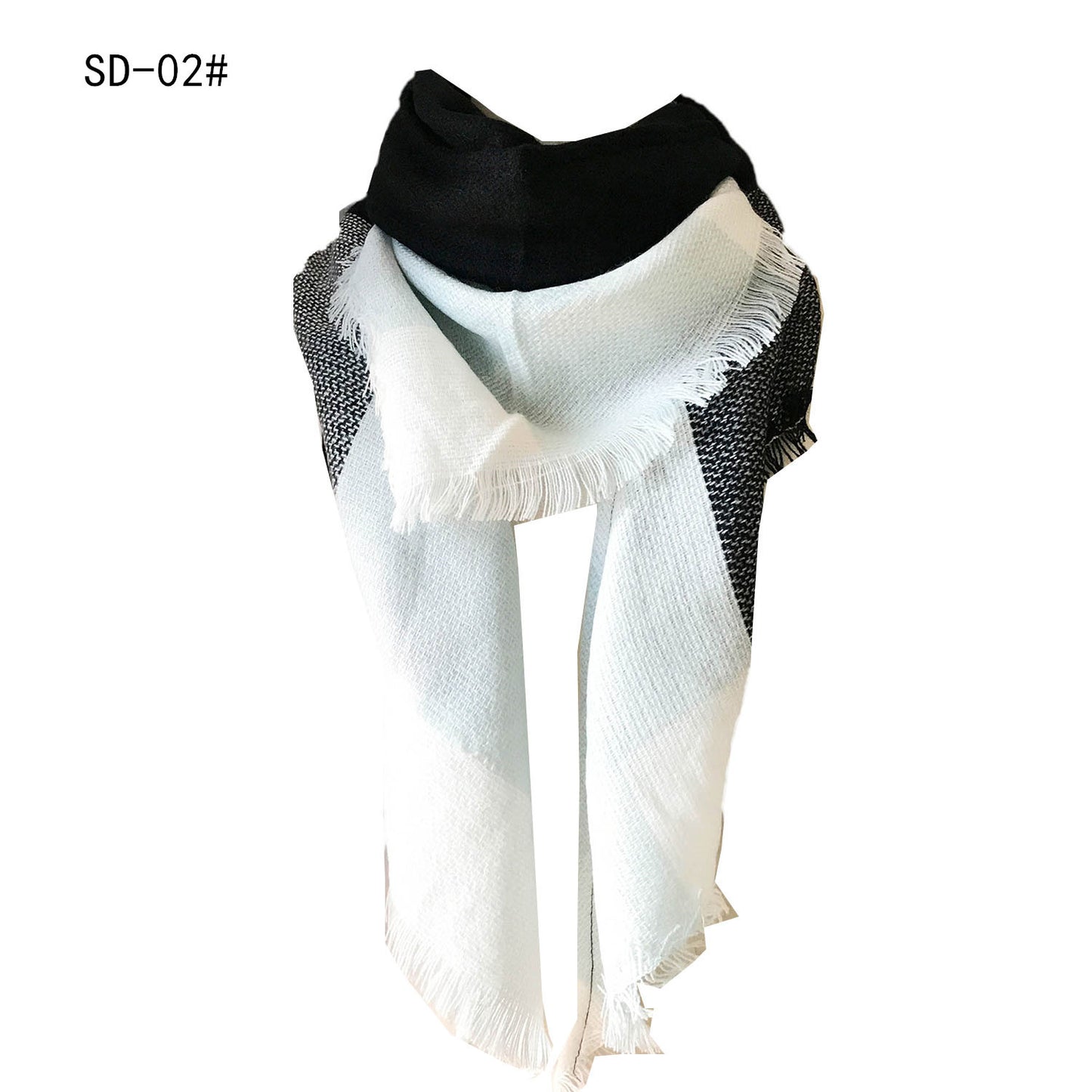 Women's Double-sided Square Triangular Binder Neck Warmer Scarfs