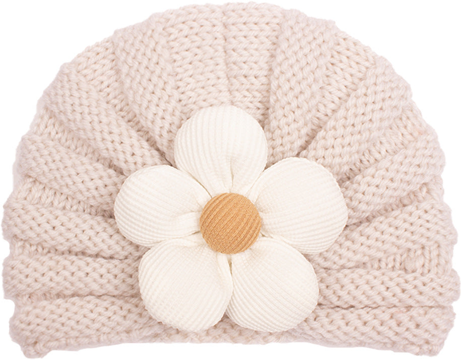 Children's Winter Warm Flower Knitted Hat Multicolor Kids' Headwear