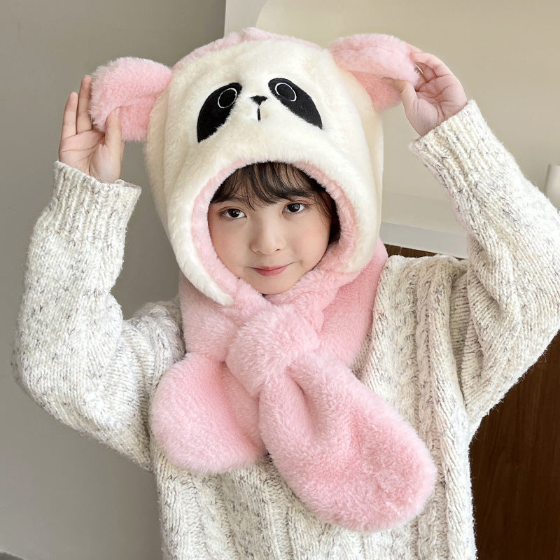 Children's Hat Winter Integrated Infant Boys Cute Kids' Headwear