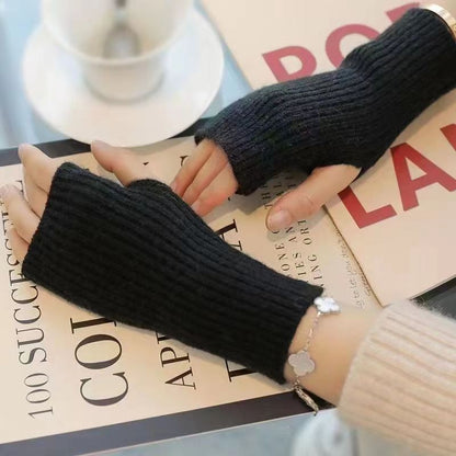 Half Finger Wool Knitted Fashion Keyboard Gloves