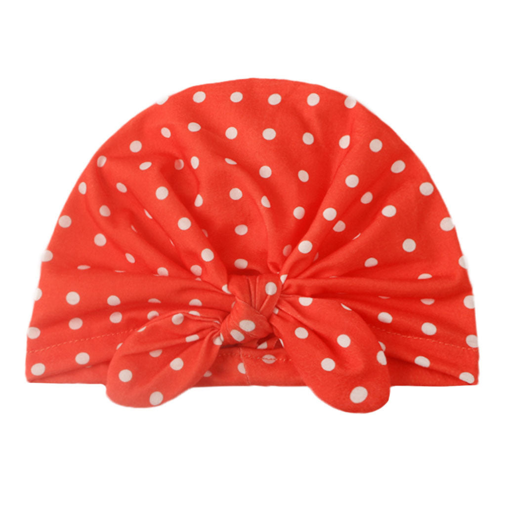 Children's Hat Solid Color Polka Dot Indian Kids' Headwear