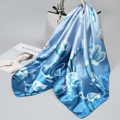 Large Kerchief Printed Female Mother's Outer Scarfs