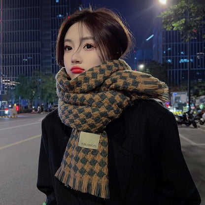 Women's & Men's For Winter High-grade Korean Style Shawl Thickened Scarfs