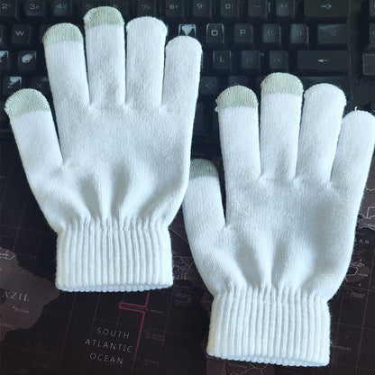 Women's & Men's Warm Veet Padded Thickened Full Finger Wool Touch Gloves