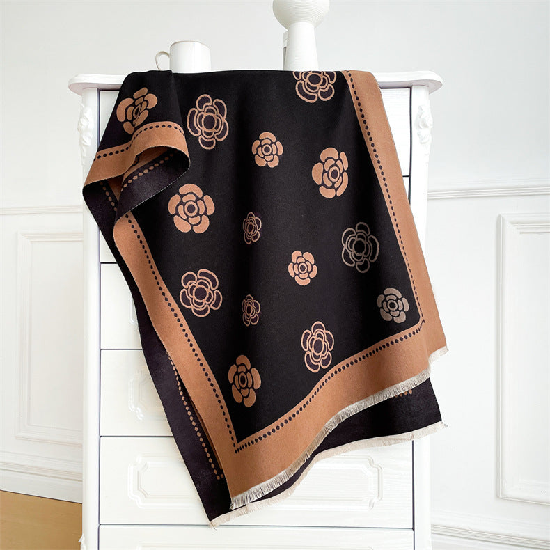 Winter High Sense Thick Warm Air Conditioning Scarfs