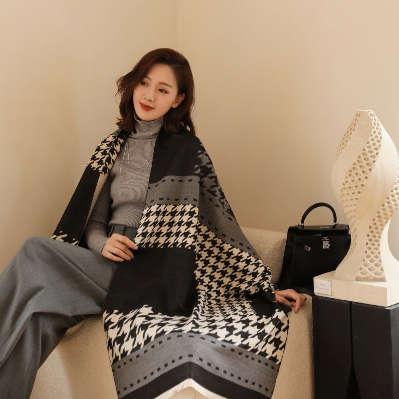 Women's Winter Fashionable Korean Thick Warm High-grade Scarfs