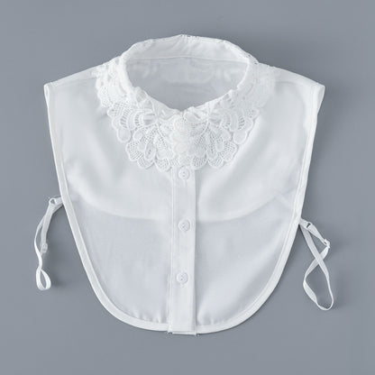 Women's Fake Shirt Collar Fashion Lace Cutout Scarfs