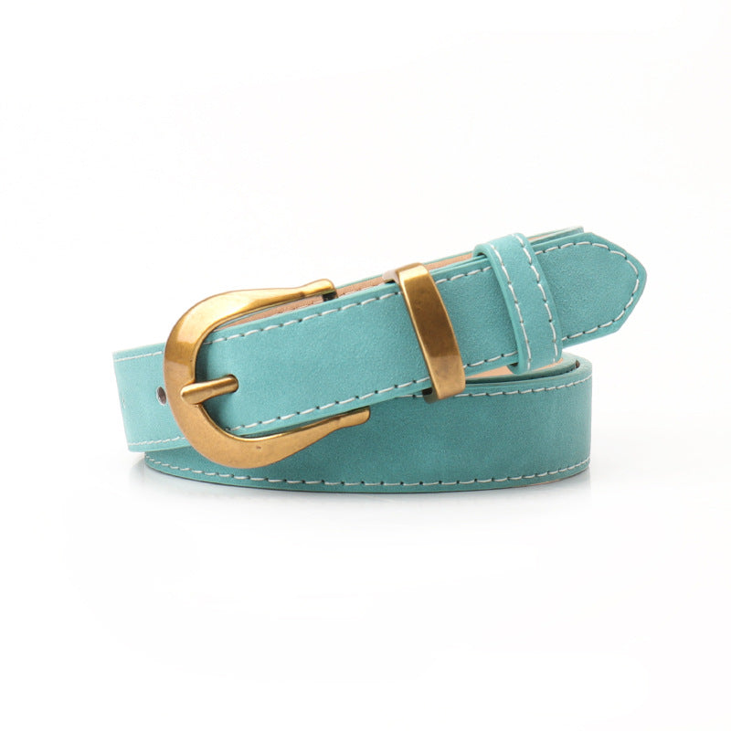 Women's Retro Easy Matching Fashion Simple Suede Belts