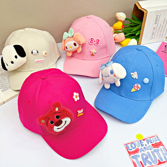 Women's Doll Peaked Sweet Baseball Fashionable Sun Kids' Headwear