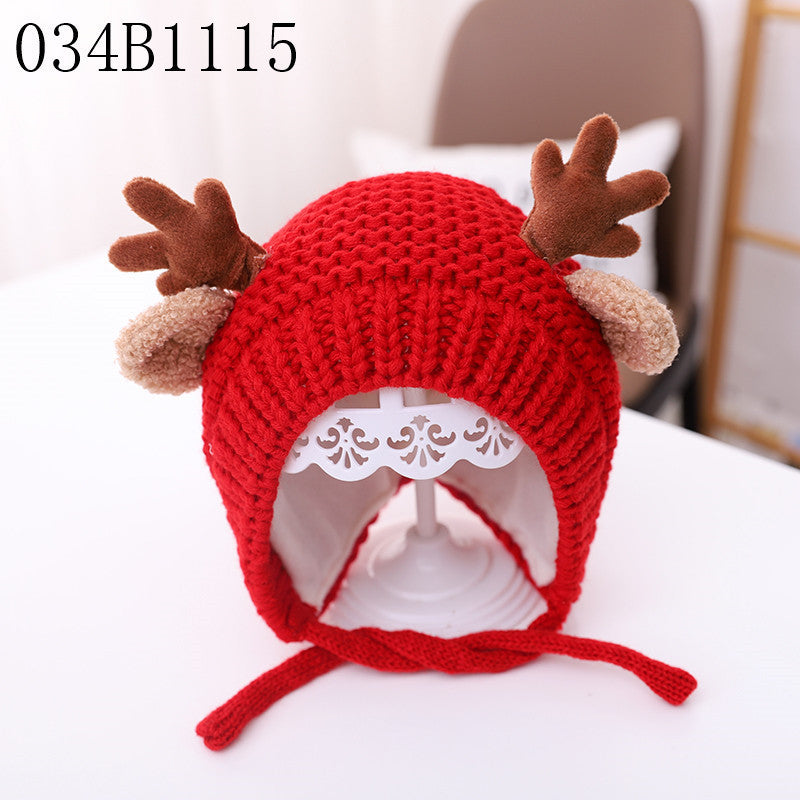 Warm Thickened Plush Bonnet Woolen Earmuffs Kids' Headwear