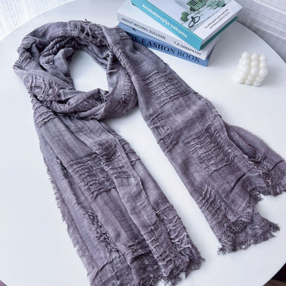 Four Beggar Cotton Linen Shawl Fashionable Scarfs