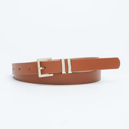 Women's Buckle Thin Simple Decoration Light Luxury Belts