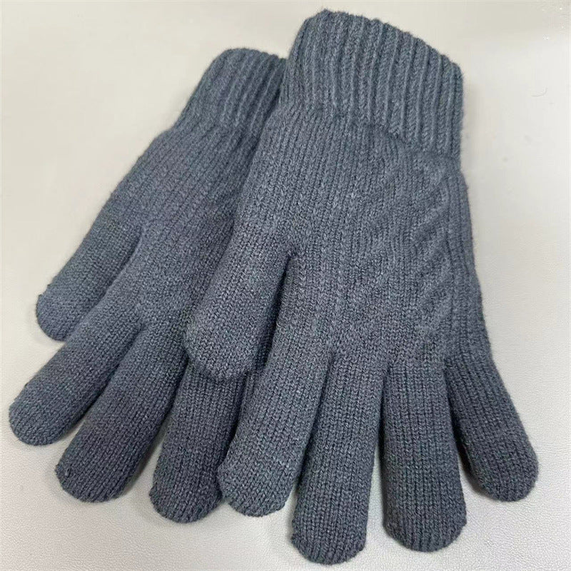 Men's Wool Touch Screen Plus Size Winter Gloves