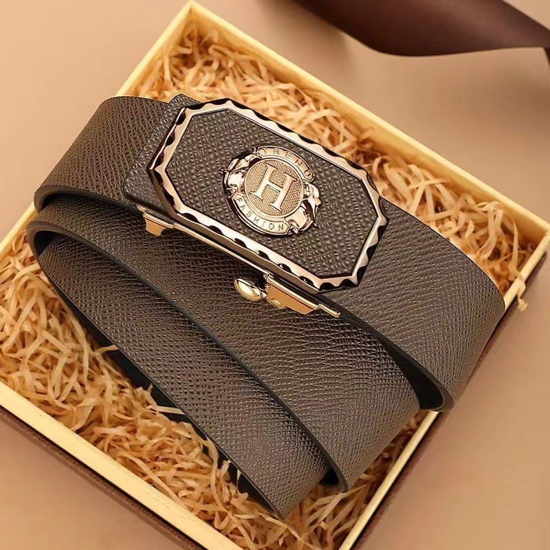 Men's Toothless Inner Wear Automatic Buckle Casual Belts