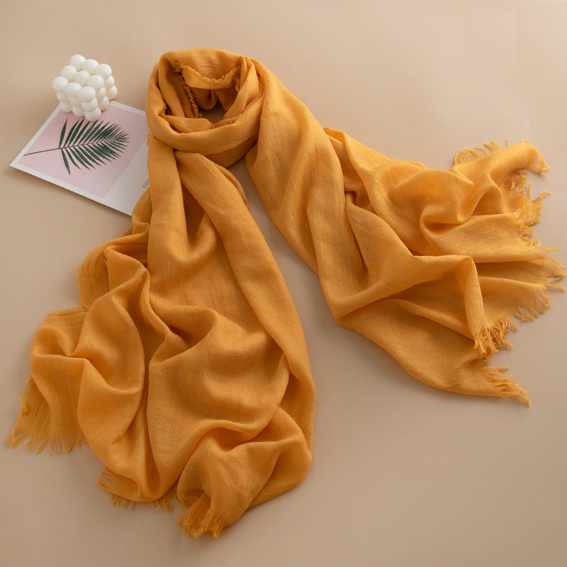 Women's Color Thin High-grade Long Air Conditioning Scarfs