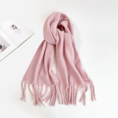 Color Small Sweet Potato Warm Mid-length Scarfs