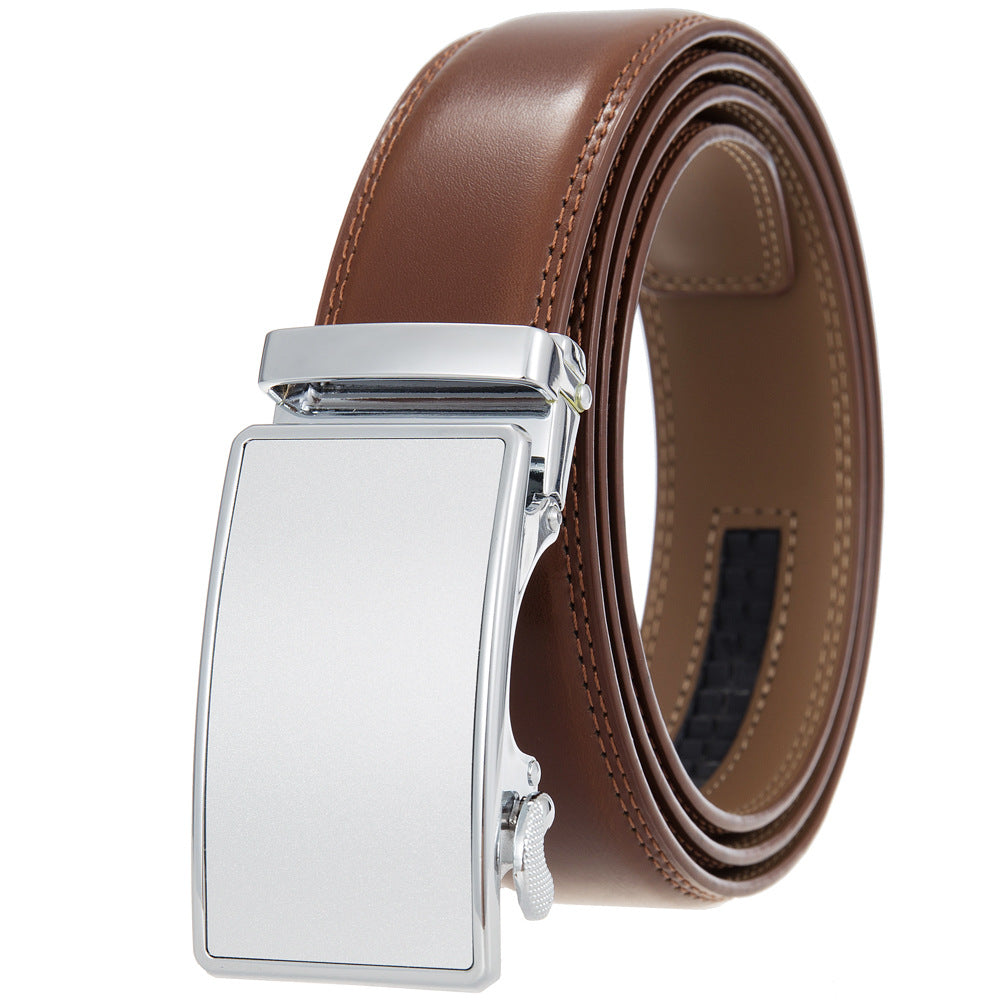 Men's Durable Versatile Automatic Buckle Cowhide Belts