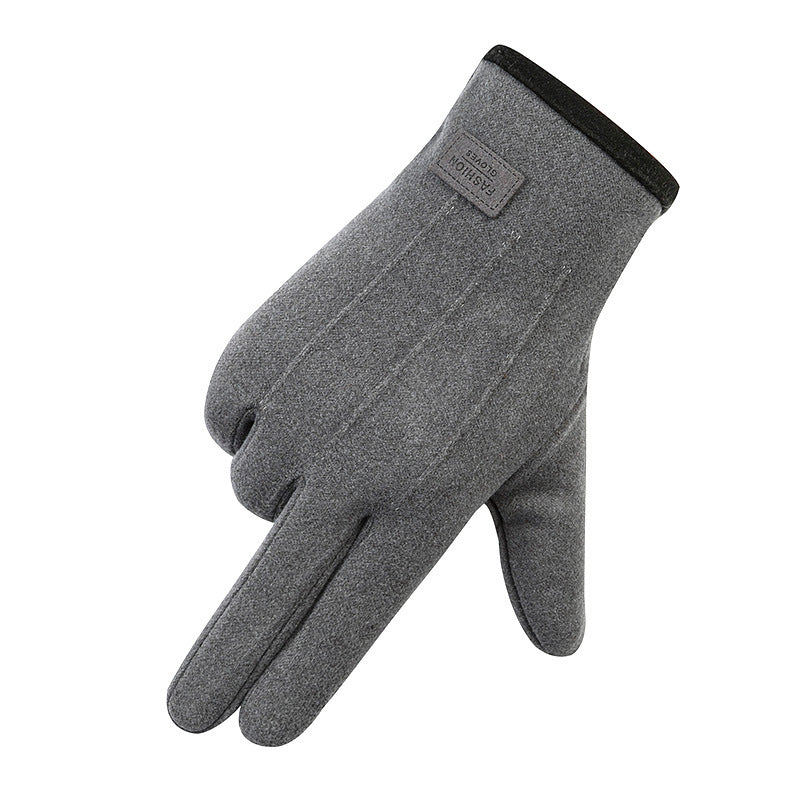 Women's & Men's Fashion Outdoor Riding Fleece-lined Thickened Cold Gloves