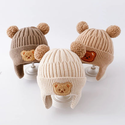 Women's & Men's Hat Bear Woolen Infant Fur Ball Kids' Headwear