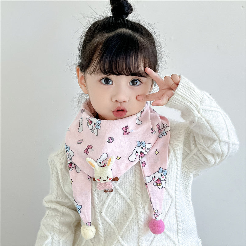 Children's Towel Color Polka Dot Pattern Double Scarfs