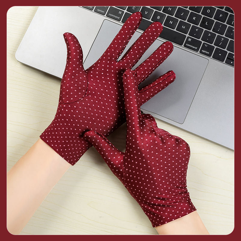 Men's Protection Work High Elastic Spandex Jewelry Etiquette Gloves