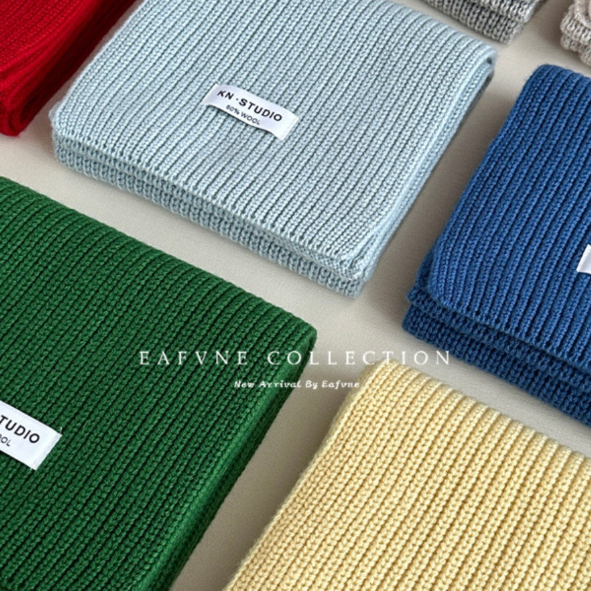 Women's Boutique Cashmere Wool Simple Pure Color Scarfs