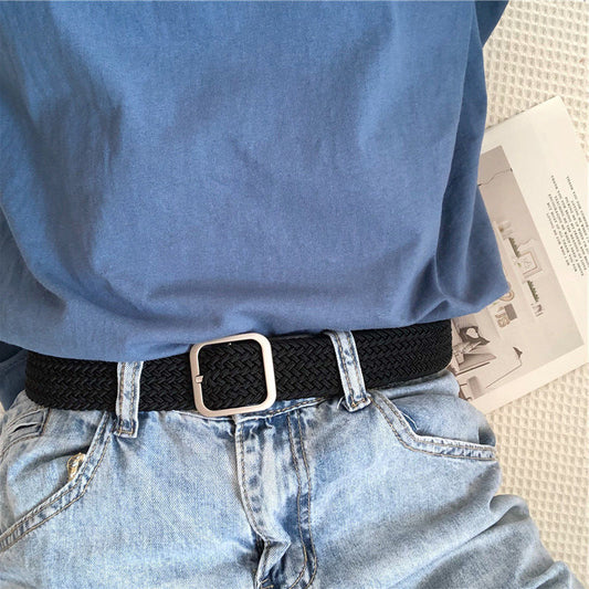 Women's & Men's Pant Canvas Woven Korean Casual Pin Belts