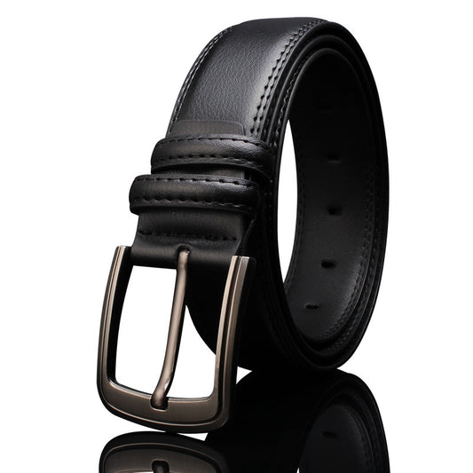 Men's Leather Pin Buckle Cowhide Casual Belts