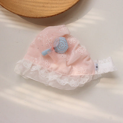 Hat Female Cradle Pure Cotton Hollow Out Kids' Headwear