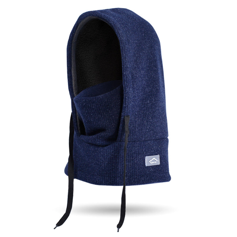 Children's Mask Integrated With Winter Boy Fleece-lined Kids' Headwear