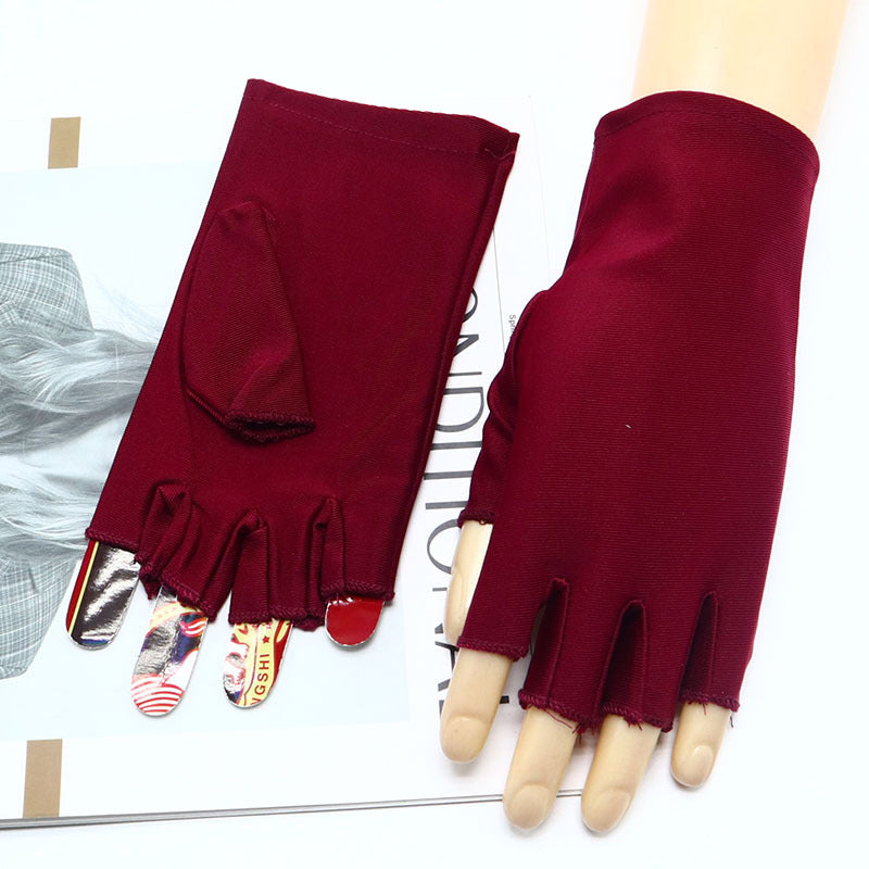 Women's Spandex Summer Solid Color Thin Jewelry Gloves