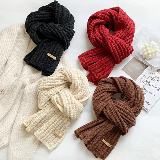 Women's Woolen Red Winter High-grade Birthday Gift Scarfs