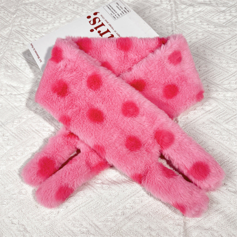 Imitation Rabbit Fur Mittens Plush Warm Gloves