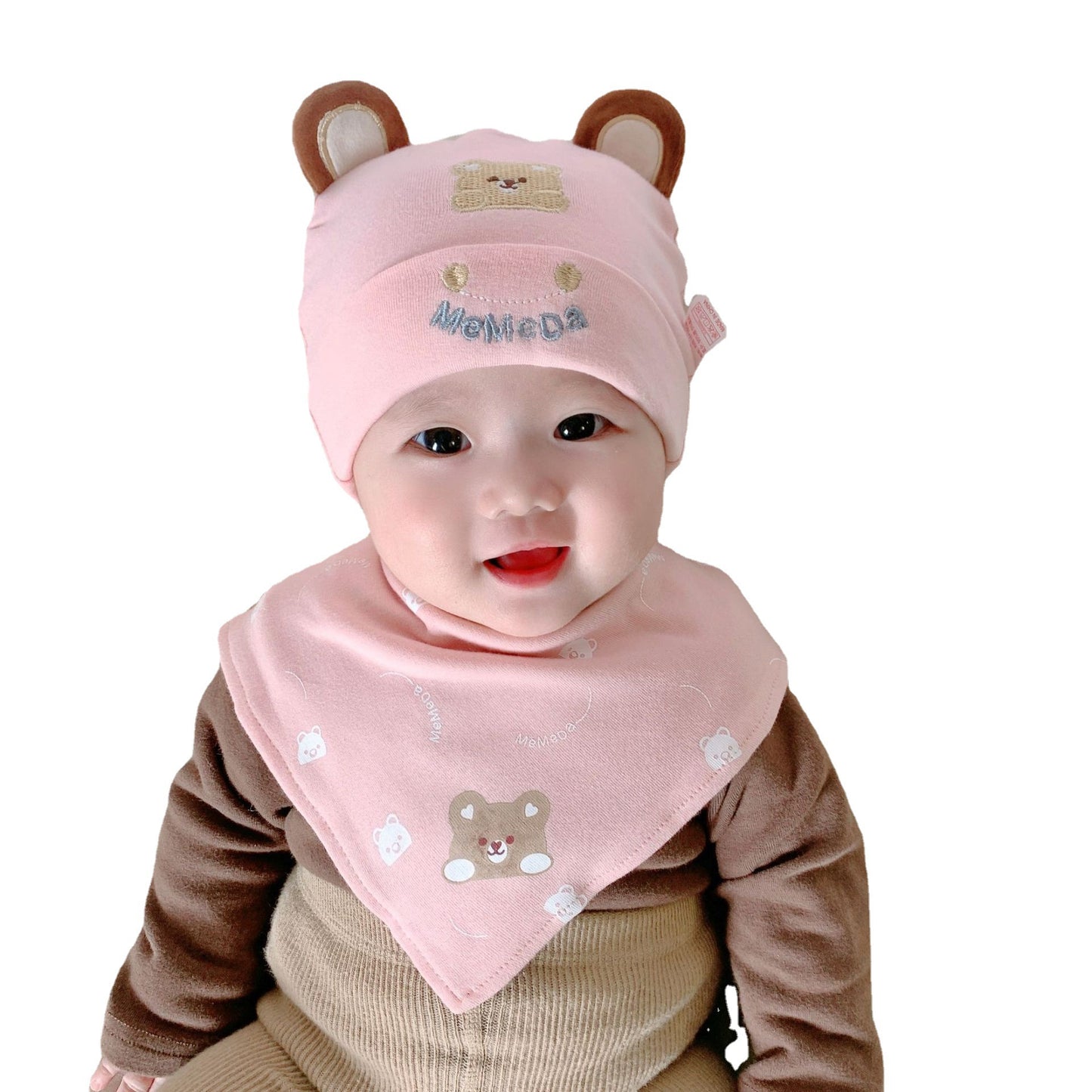 Cartoon Bear Hat Thin Cotton Born Beanie Kids' Headwear