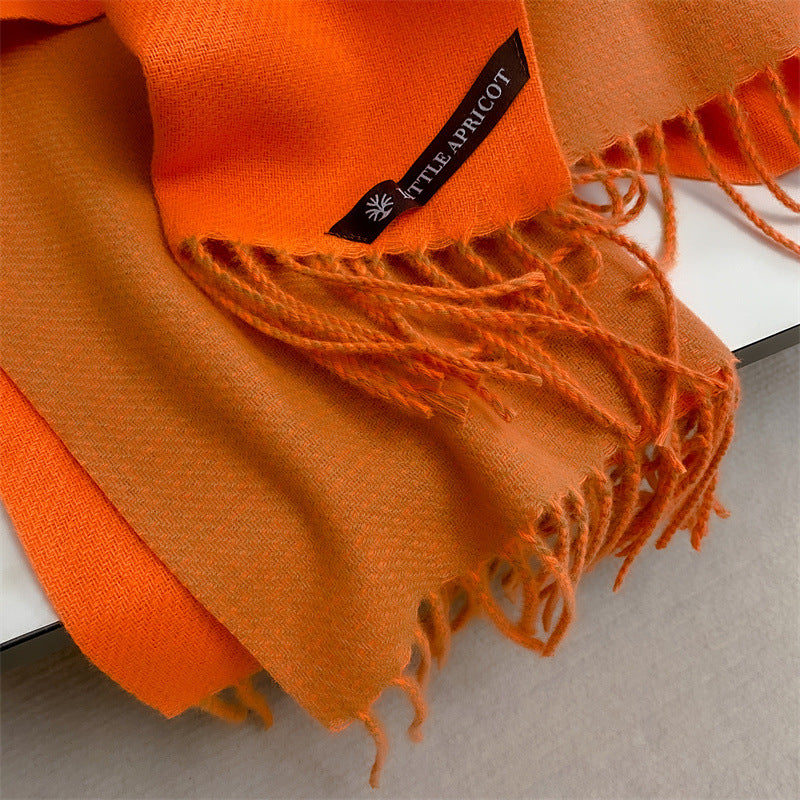 Women's Good Quality Solid Color For Winter Scarfs