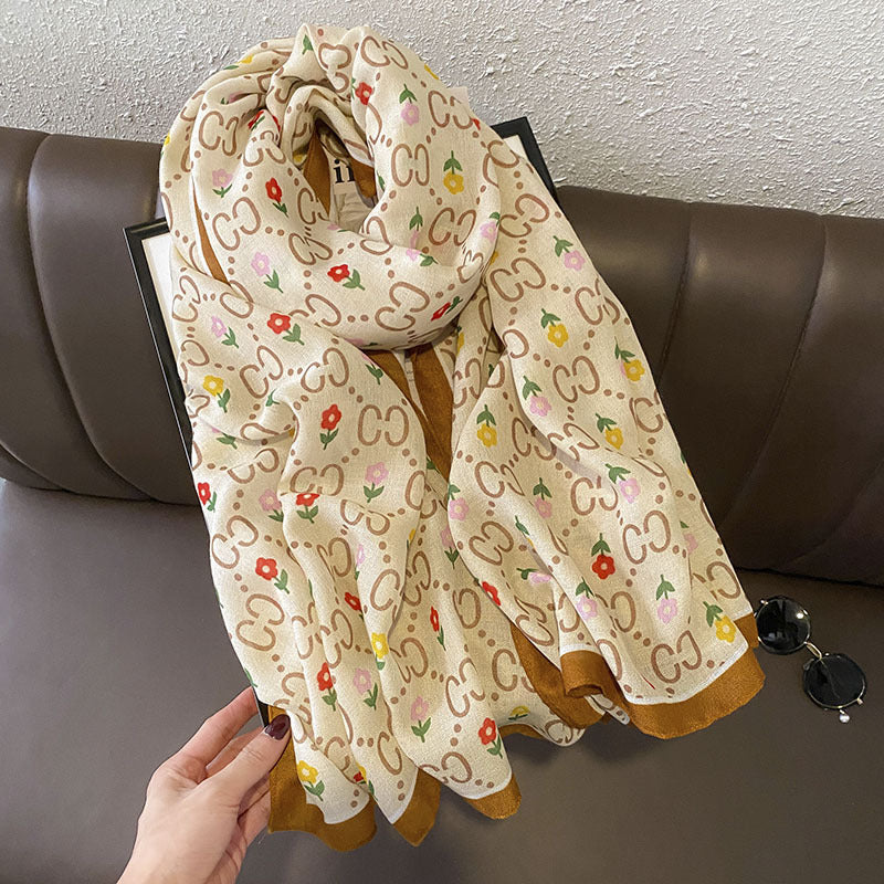 Women's Autumn Shawl Outer Match Fashion Cotton Linen Scarfs