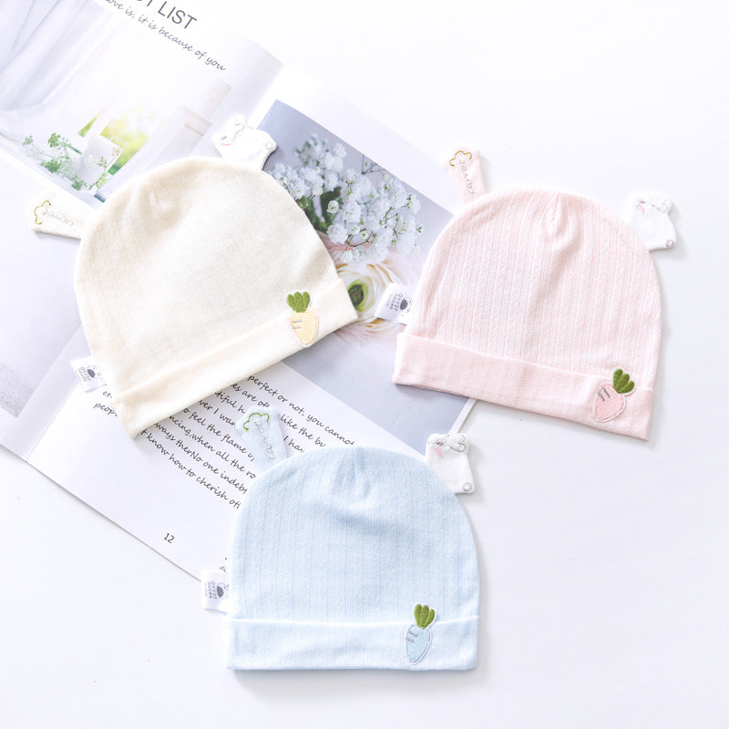 Single Layer Born Fetal Pure Cotton Kids' Headwear