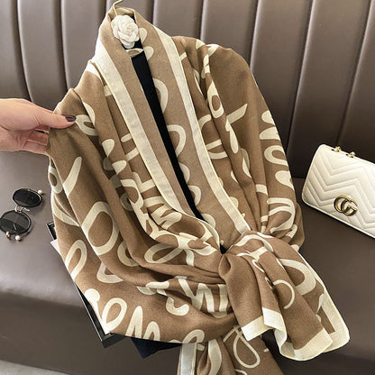 Women's Autumn Shawl Outer Match Fashion Cotton Linen Scarfs