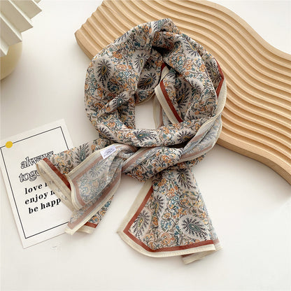 Women's Autumn Summer Versatile Fashionable Stylish Thin Decorative Scarfs