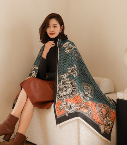 Women's Winter Fashionable Korean Thick Warm High-grade Scarfs