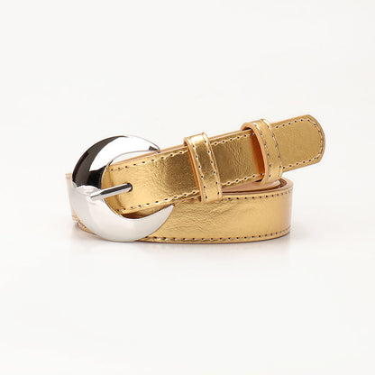 Women's Moon Sier Fashionable Simple Korean Style Belts