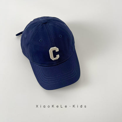 Children's Embroidered Letters Baseball Autumn Summer Snapback Kids' Headwear